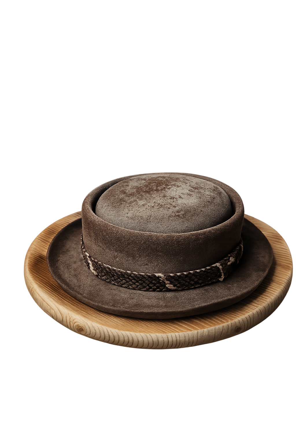 Pork Pie Hat with Snakeskin band